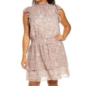 1. State smocked flutter sleeve mini dress
